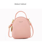 Mini Backpack Purse for Women Ladies Tote Multi-Function Luxury Shoulder Bag Solid Color Ladies Casual Bag Women's Backpack