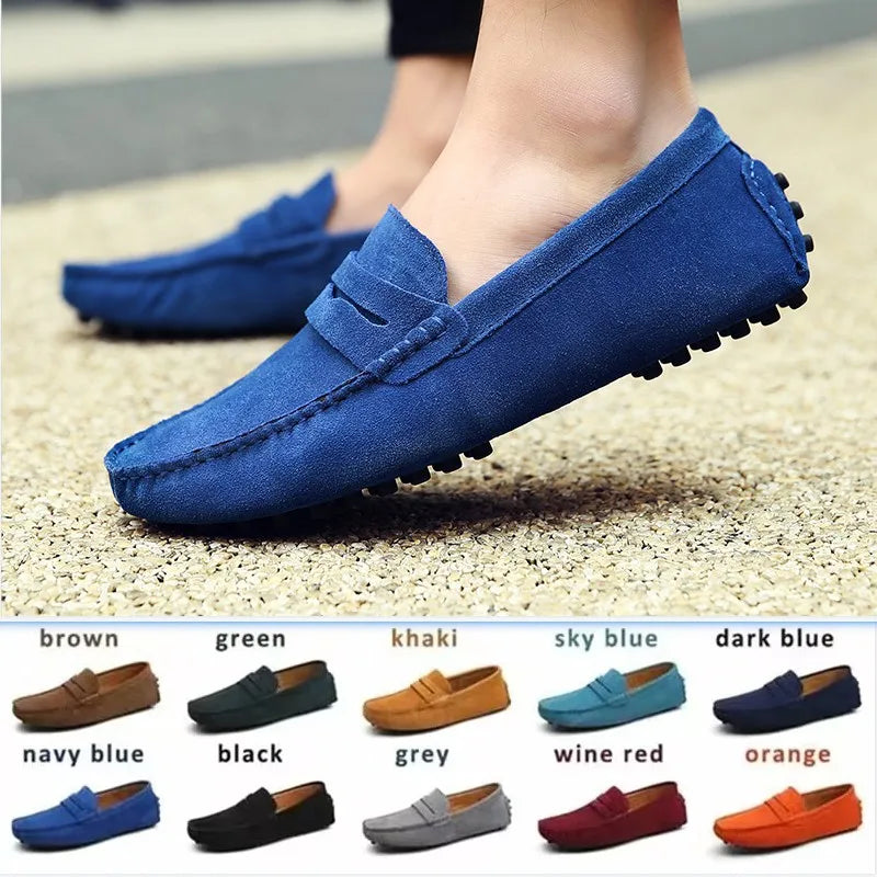 Shoes Men Casual Shoes Fashion Men Shoes Genuine Leather Men Loafers Moccasins Slip on Men Flats Male Driving Shoes