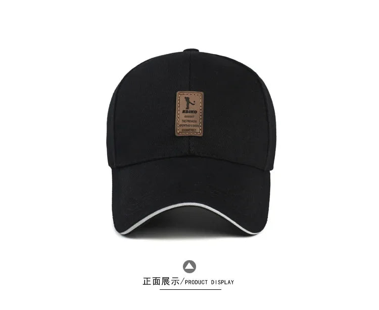 Summer Women Men Structured Baseball Cap Solid Cotton Adjustable Snapback Sunhat Outdoor Sports Hip Hop Baseball Hat Casquette