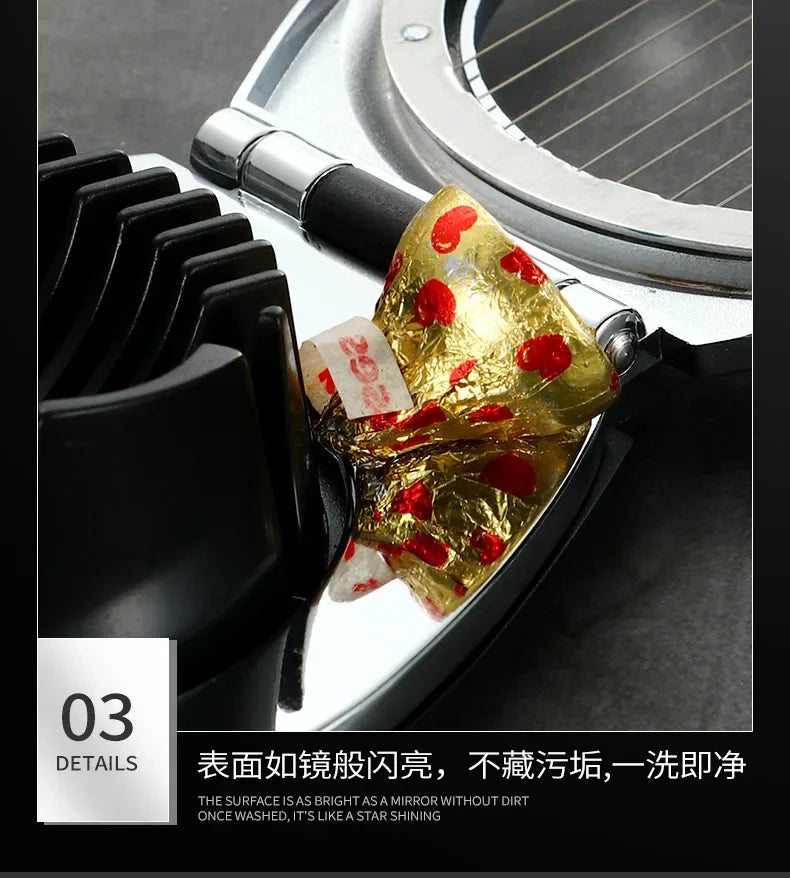 Kitchen Tools Zinc Alloy Egg Slicers Cutters Eggs Divider Splitter    Strawberry Cutter  Accessories