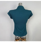 Female Streetwear Basics Versatile Tops Women Sexy Turtleneck Short Sleeve T-Shirts Solid Slim Fit Summer Causal Tees Shirts