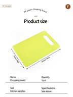 Kitchen Tools PP Creative Square Chopping Board Vegetable And Fruit Chopping Board Easy To Clean Non Slip Chopping Board Tools