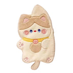 Kitchen Hand Towel Cartoon Cat Shape Highly Water Absorbent Face Washing Towel Coral Fleece Hanging Towel Home Decoration