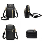 Ladies New Trendy Pu Leather Shoulder Bags Luxury Designer Simple Small Purse Handbags for Women Fashion Messenger Bags Sac