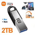 Xiaomi 2TB USB Flash Drive Pen Drive 1TB Memory Waterproof U Disk High-Speed USB 3.2 Data Transmission Metal USB Flash Drive OTG