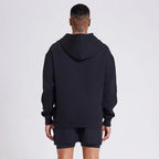 Men's Casual Hoodie HOOLIGANS Geometric Design Pullover for Fitness Training and Daily Wear Fashionable Street Style