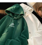 Korean Classic Loose Hooded Sweatshirt Casual Sports Wind Pullover Hoodie Multi-colour Sweatshirts Men Women Oversized