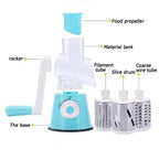Multifunctional Roller Vegetable Cutter Hand Crank Home Kitchen Shredder Potato Grater