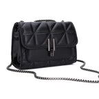 Quilted Crossbody Purse for Women Trendy Ladies Shoulder Bag with Chain Designer Purses