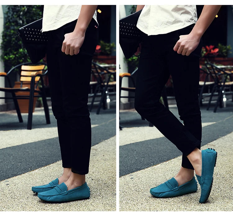 Shoes Men Casual Shoes Fashion Men Shoes Genuine Leather Men Loafers Moccasins Slip on Men Flats Male Driving Shoes