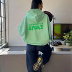 Hooded sweatshirt women's 2025 autumn and winter new style youthful and fashionable oversized street couple pullover sweatshirt