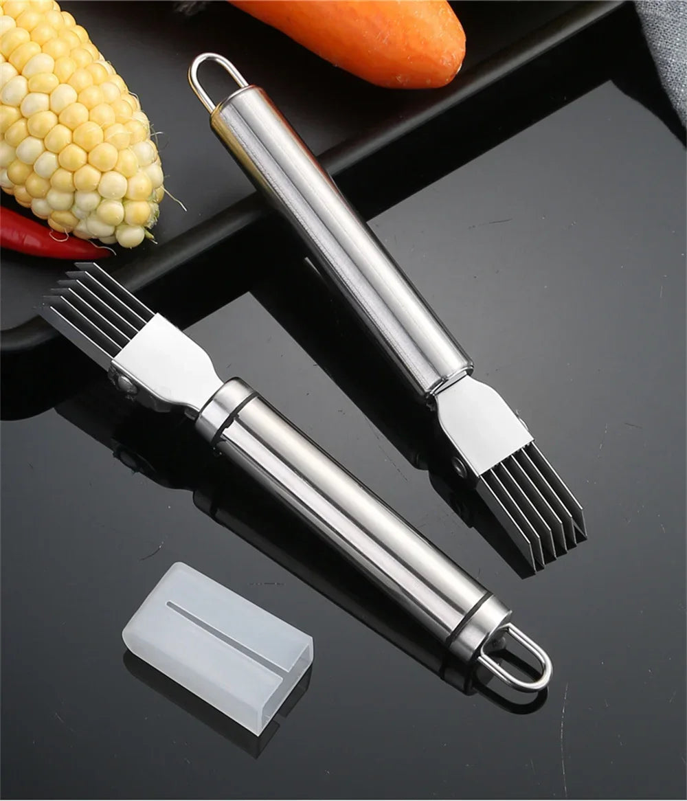 Kitchen Shred Onion Slicers Multi-Purpose Stainless Steel Chopped Green Onion Knife Kitchen Gadgets for Green Onion Cutter Tools