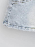 Skirts for Women Sexy Slim Solid Colour Pockets Spliced 2024 Summer Casual Femme High Waist Wrap Hip Mini Short Denim Skirt