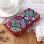 New fashionable lady zipper PU handbag purse with multiple clips and mobile phone compartments to travel, business, high-capacit