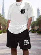 2025 Summer New Men's Casual Set 3D printed sportswear summer streetwear outdoor shorts set