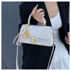 Classic Women's Leather Handbag, Crossbody Shoulder Tote Bag, Elegant Ladies Designer Purse