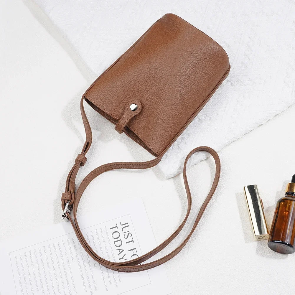 Soft Pu Leather Women Handbags Fashion Large Capacity Crossbody Bags Small Shoulder Bags Ladies Phone Purse Female Solid Flap