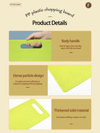 Kitchen Tools PP Creative Square Chopping Board Vegetable And Fruit Chopping Board Easy To Clean Non Slip Chopping Board Tools