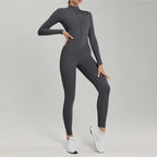 Women's Fitness Short Jumpsuits Long Sleeve Training Overalls One-Piece Sporty Suits Workout Romper Gym Clothing Woman Tracksuit