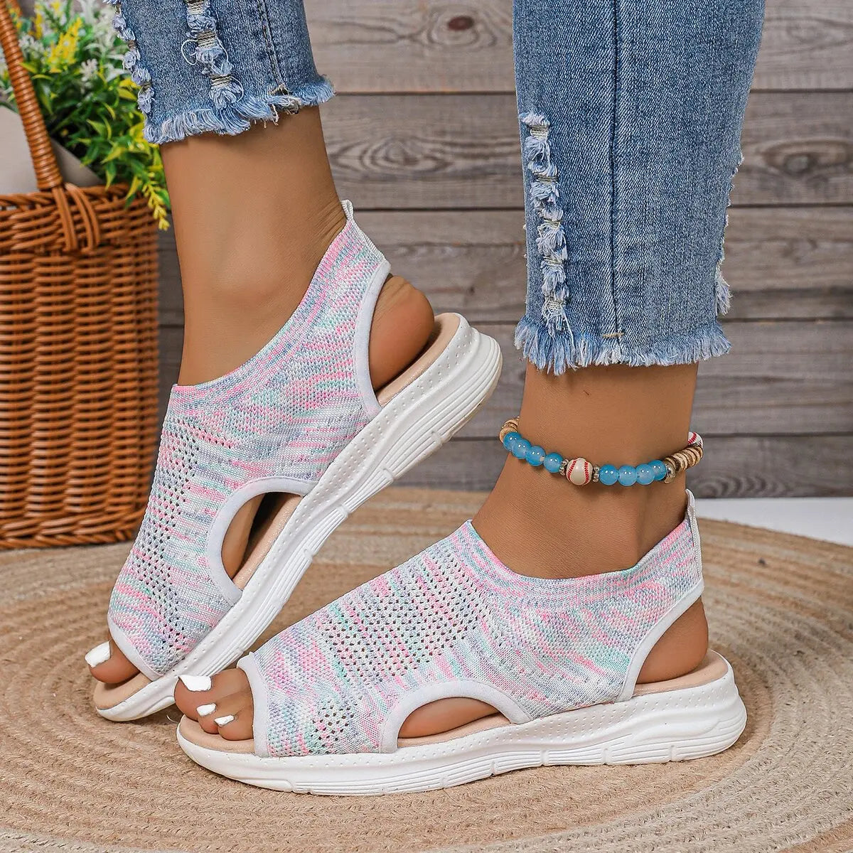Women's Shoes Summer 2025 Comfort Casual Sport Sandals Women Beach Wedge Sandals Women Platform  Roman Sandals