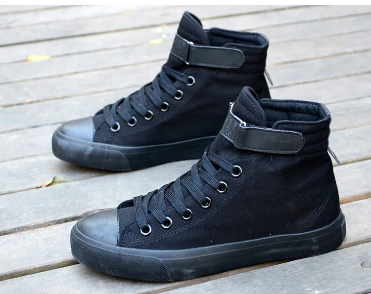 Men Shoes High Top White Canvas Shoe 2024 Spring Women Sneakers Fashion Breathable Canvas Sneakers Non-slip Unisex Casual Shoes