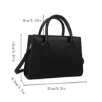 PU Leather Casual Crossbody Bags for Women Ladies Luxury Designer Tote Handbag Female Large Capacity Travel Shoulder Bag Sac
