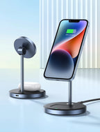 Magnetic Wireless Charger Stand 20W Max 2-in-1 Charging Stand For iPhone 16 15 Pro Max/iPhone 14/AirPods Fast Charger