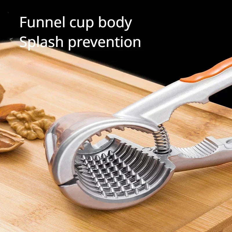 Kitchen Tool Walnut Clip Funnel Shaped Double Mouth Nut Clip Nutcracker Sheller Clip Clamp Plier Walnut Forceps Opening Tool