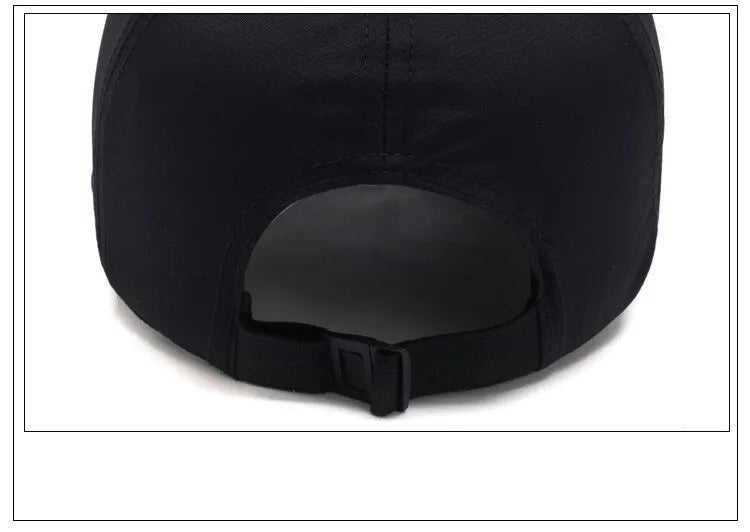 New Men Hat Four Seasons Quick-Dry Baseball Cap Women Outdoor Sports Sun Hat Print Letter Cap