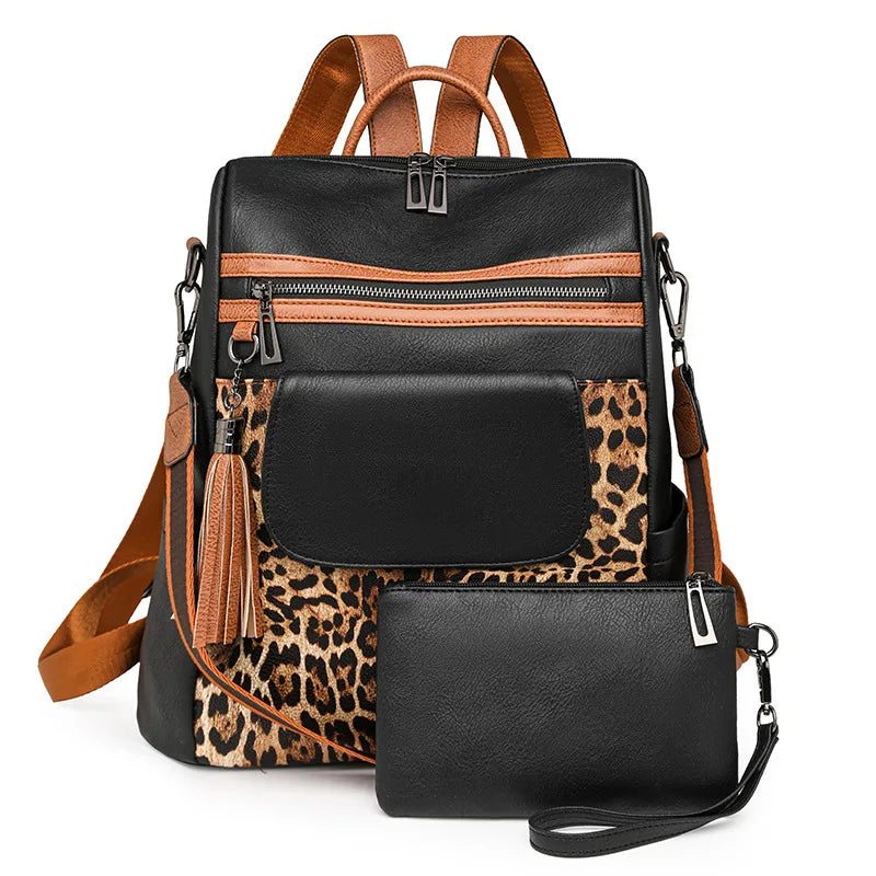 Fashion Women Purse and Handbag Large Womens Backpack PU Leather Travel Backpack Designer Ladies Shoulder Bags School Backpack