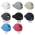 Summer Sun Hat Women Cross Ponytail Baseball Cap Outdoor Sport Hat Breathable Quick-Dry Sun Hat Camping Hiking Running Golf Caps