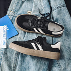 Men's trendy popular Leisure shoes versatile soft leather for Men Sneakers Man Low-top wear-resistant sports walking Footwear