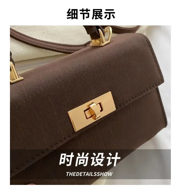 Women's Plaid Crossbody Bag PU Leather - Lightweight Shoulder Purse for Office, Commute & Travel 크로스백