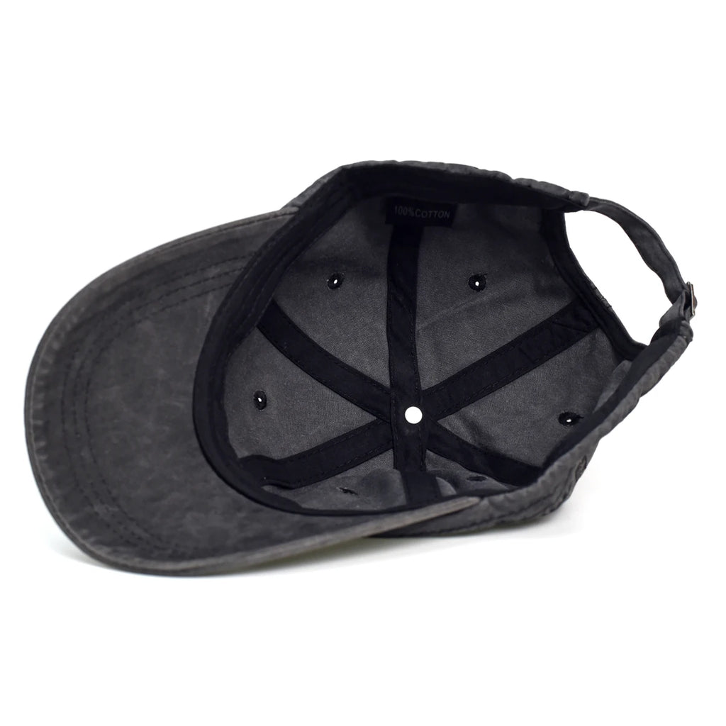 Washed Cotton Baseball Cap Men Women Casual Vintage Dad Hat Adjustable Trucker Style Low Profile Outdoor
