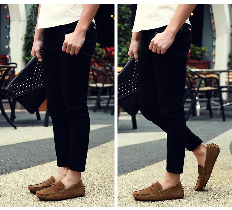 Shoes Men Casual Shoes Fashion Men Shoes Genuine Leather Men Loafers Moccasins Slip on Men Flats Male Driving Shoes