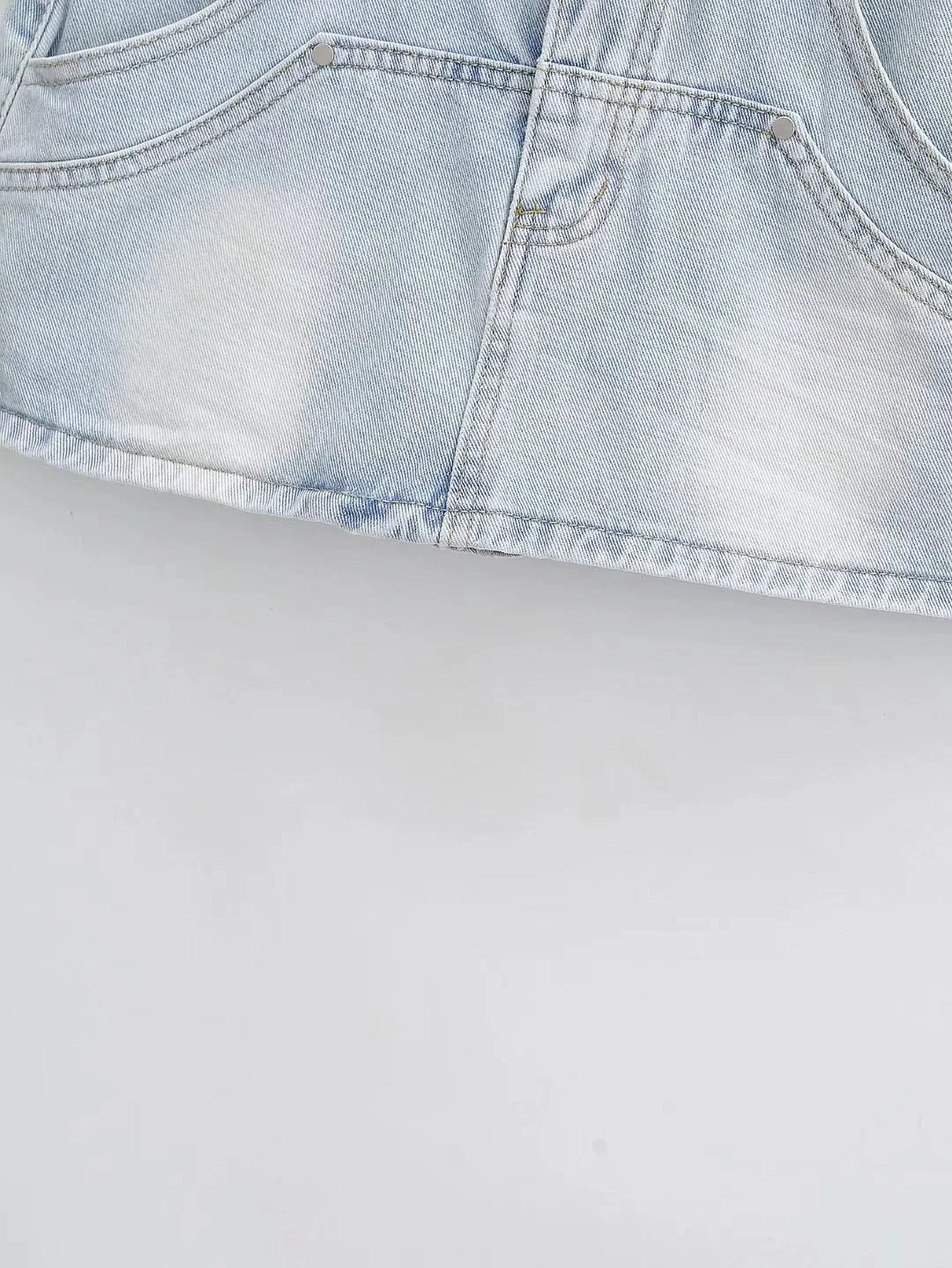 Skirts for Women Sexy Slim Solid Colour Pockets Spliced 2024 Summer Casual Femme High Waist Wrap Hip Mini Short Denim Skirt