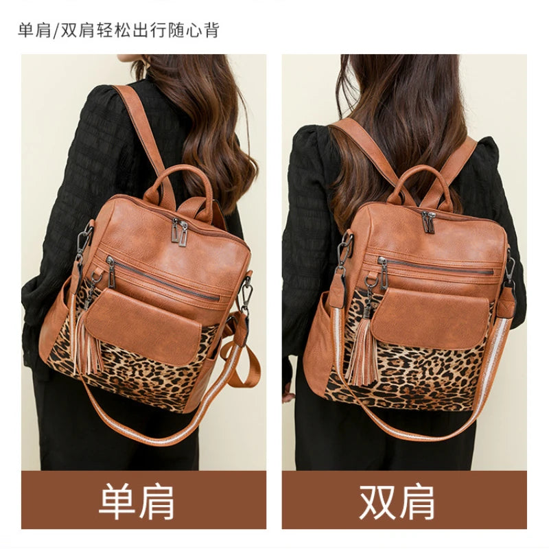 Fashion Women Purse and Handbag Large Womens Backpack PU Leather Travel Backpack Designer Ladies Shoulder Bags School Backpack