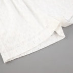 Women Jacquard Puff Sleeves Two Piece Sets for Summer Fashion Loose Shorts and Long Sleeved Shirt Outfits