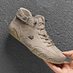 Leather Casual Sneakers For Men 2025 New High Top Men Boors Motorcycle Shoes Luxury Dress Loafers Footwear Shoes Chaussure Homme