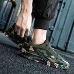 Man Sports Shoes Casual Fashion Men Breathable Mesh Lightweight for Men Camouflage Sneakers Low-top Running Shoes New