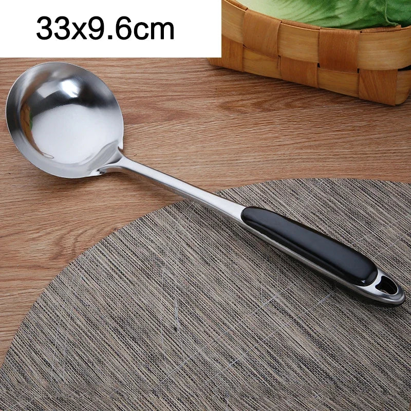 Kitchen Utensils  Stainless Steel Spatula Soup Spoon Shovel Thickened Anti-scalding Rice Spoon Frying Shovel Utensils Kitchen