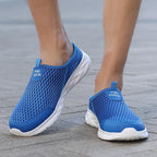 Men Half Slippers Summer Shoes Mens Sandals Breathable Mesh Outdoor Casual Walking Man Shoe Large Flat Lightweight Male Slippers