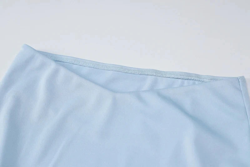 Dulzura Women 2025 Spring Tube Tops Mini Skirts Party Club Two Piece Matching Sets Vacation Outfits Wholesale Items For Business