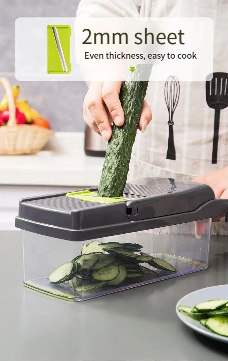 Kitchen Tools Multifunctional Vegetable Cutter Set Manual Slicer Shredder Wiper Grater Kitchen Gadgets and Accessories Cooking