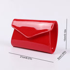 Lady PU Evening bag Patent leather Hand bag flash contracted bag in Europe and the party bag Purse