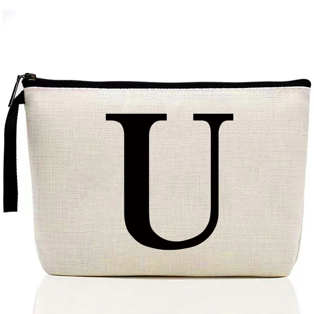 Ladies Makeup Bag Letter Print pattern Classic Coin Purse Organizer Bag Pouches for Travel Bags Pouch Women Storage Cosmetic Bag