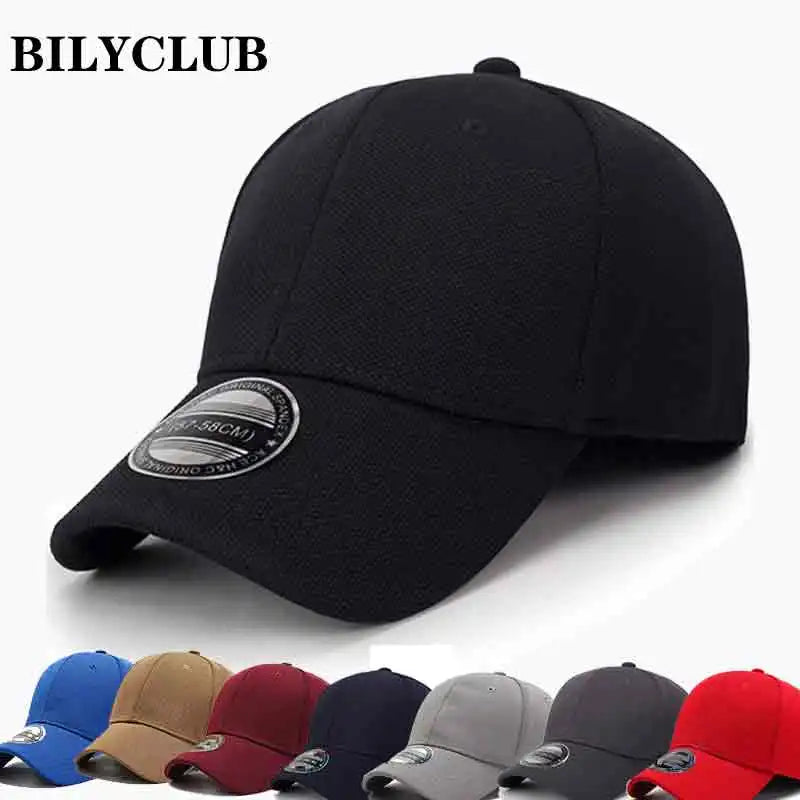 High Quality Baseball Cap Men Snapback Hats Caps Men  Fitted Closed Full Cap Women Gorras Bone Male Trucker Hat Casquette