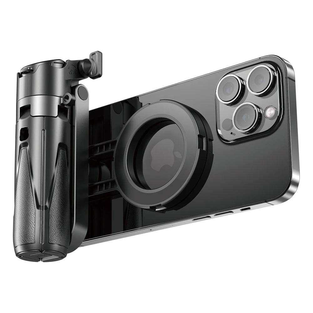 Upgraded Multi-Function Foldable Magnetic Phone Holder Selfie Stick, DSLR-Style Rotation Tripod Portable Remote ControlUpgraded
