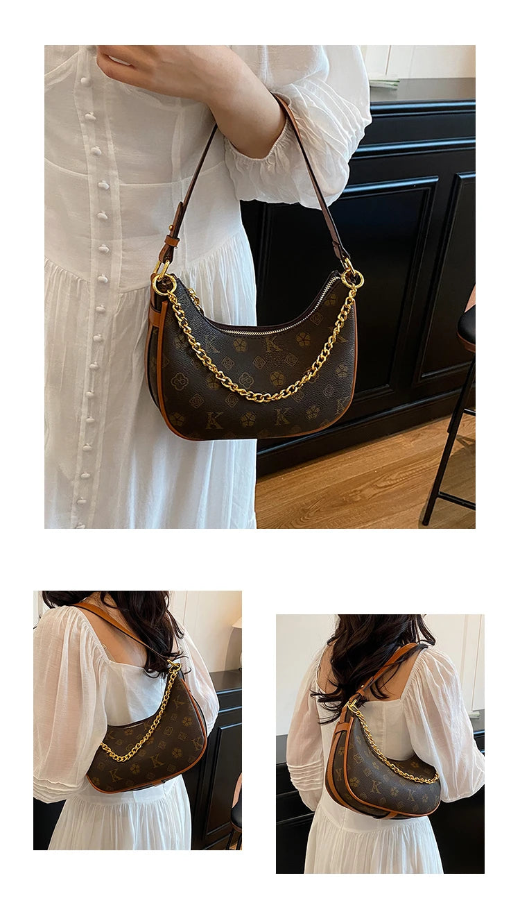 Luxury Leather Tote Bag For Women Designer Crossbody Shoulder Handbag Elegant Ladies Messenger Purse Stylish Classic