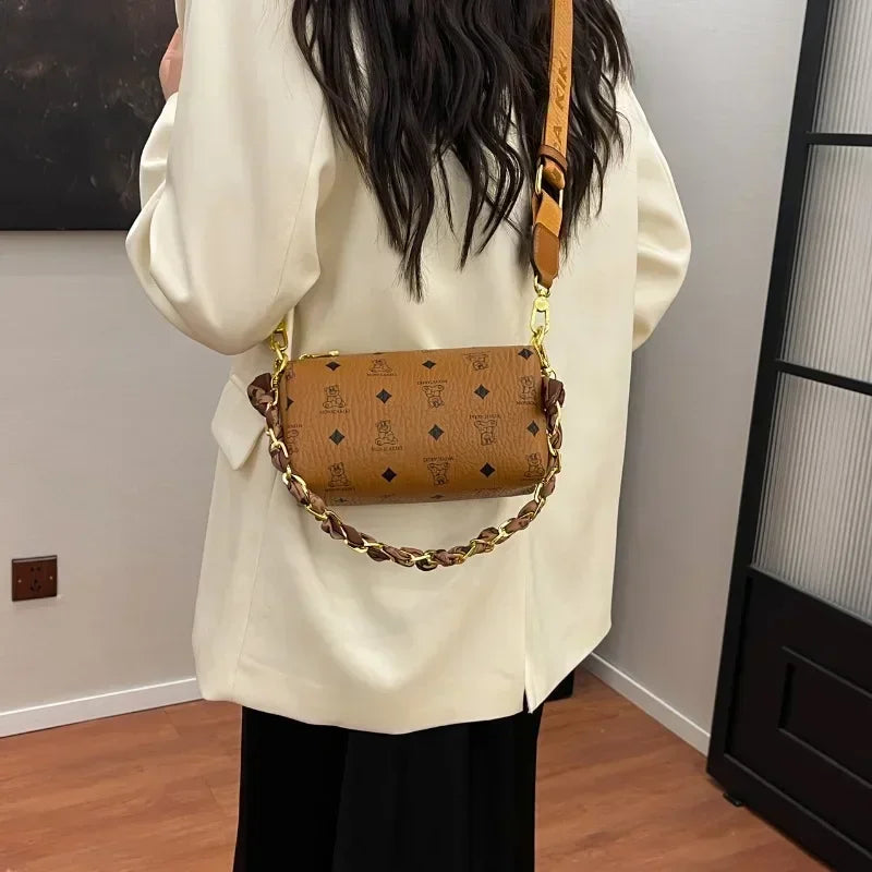 Luxury Ladies Crossbody Purse - Designer Leather Shoulder Bag Elegant Handbags Women Tote Fashionable